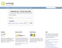 Tablet Screenshot of api.mail2web.com